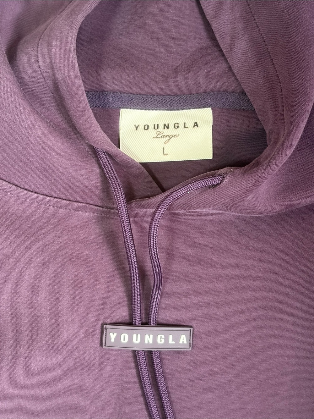 YoungLA Men's Purple Hooded Sweatshirt Size Large - Picture 8 of 14